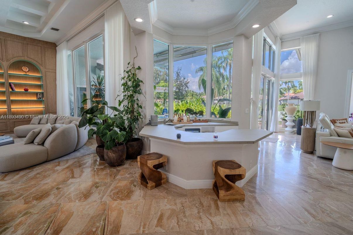 Interior, Living room, Recessed Lighting