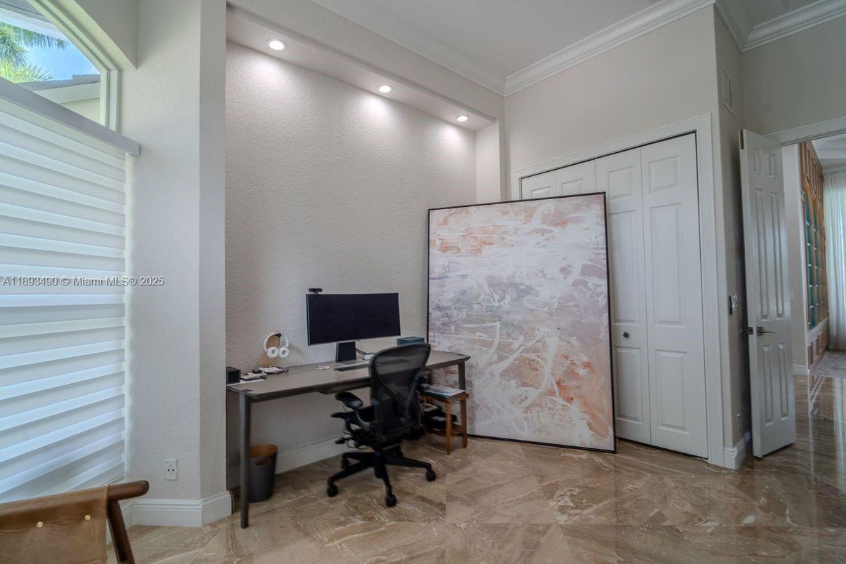 Home Office, Interior, Recessed Lighting