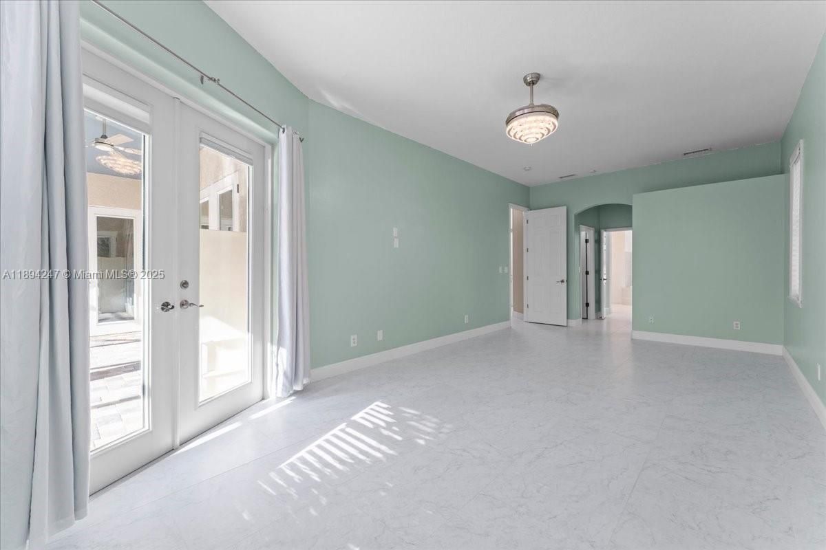 Chandelier, Empty room, Interior, Marble