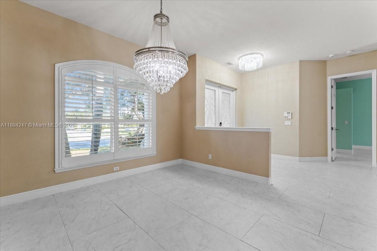Chandelier, Empty room, Interior, Marble