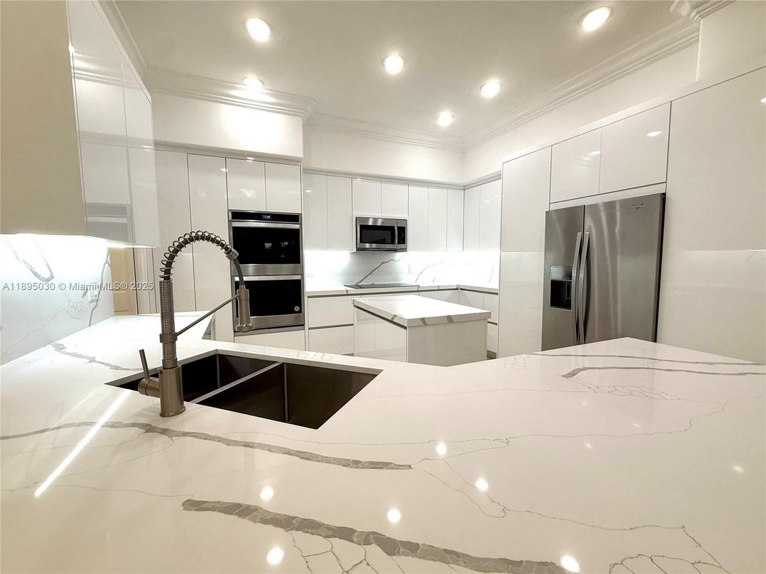 Interior, Kitchen, Recessed Lighting, Stainless Steel Appliances