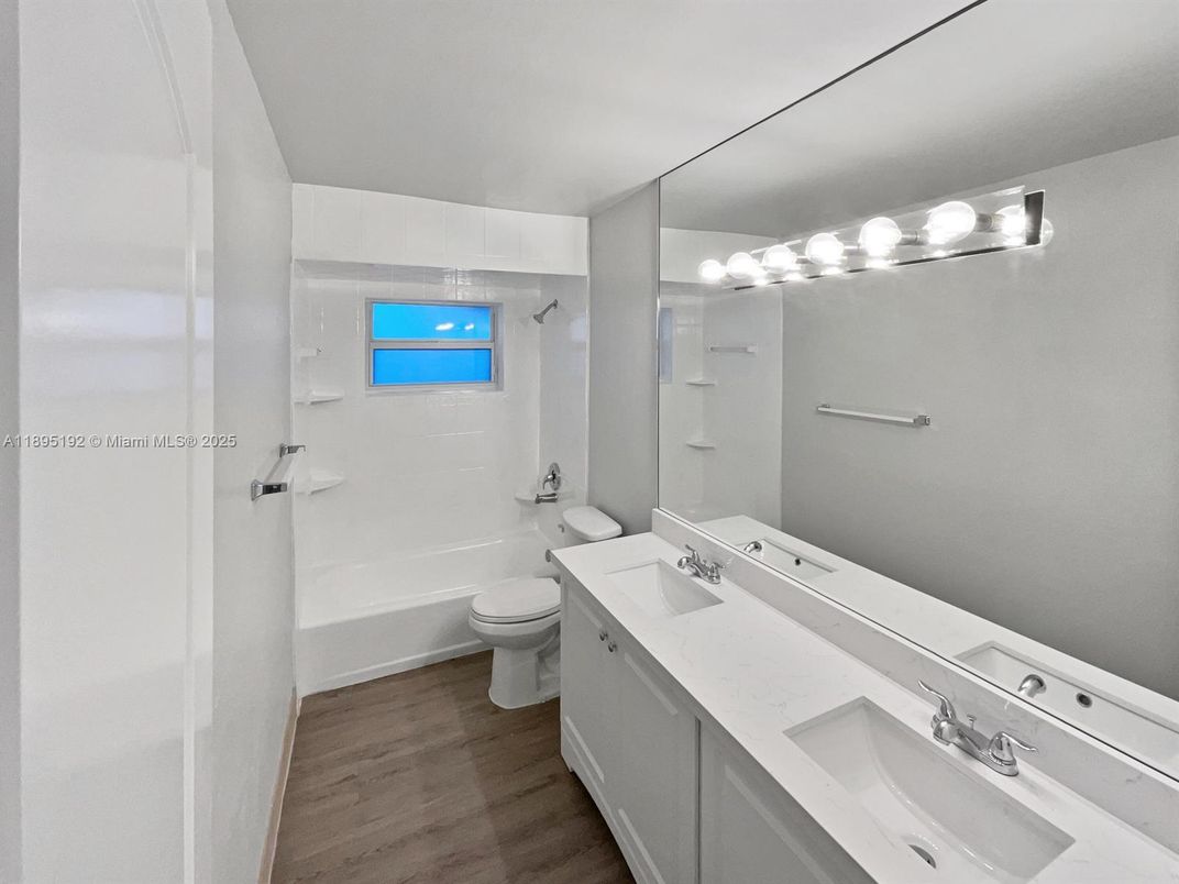 Bathroom, Dual Sink Vanities, Interior, Wood Texture Flooring