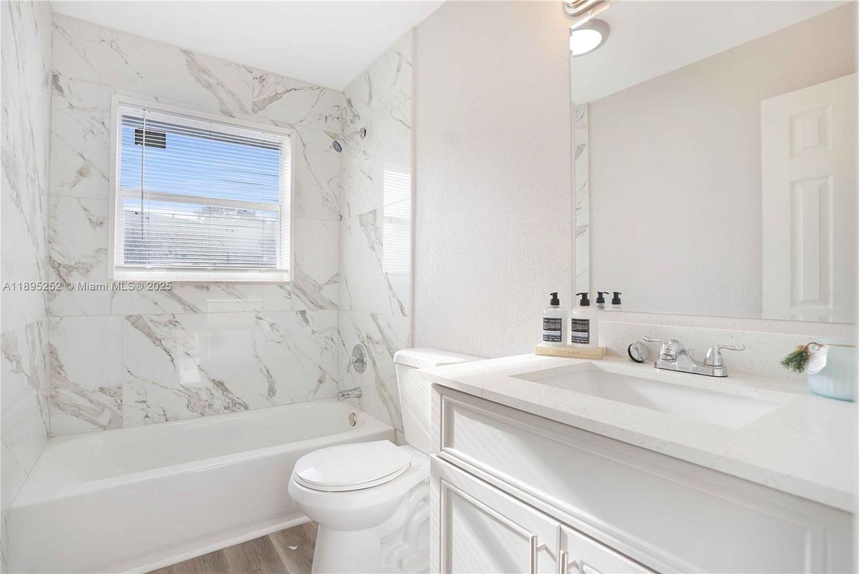 Bathroom, Interior, Marble Walls, Wood Texture Flooring