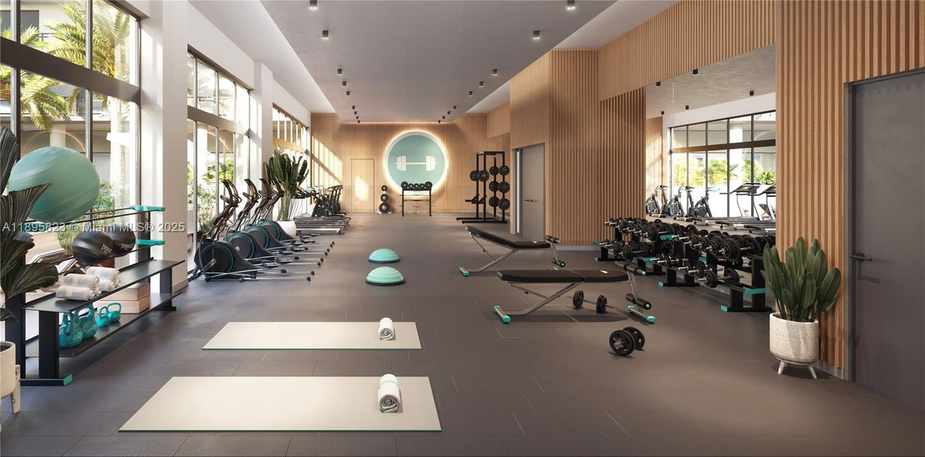 Fitness Equipment, Interior, Recessed Lighting