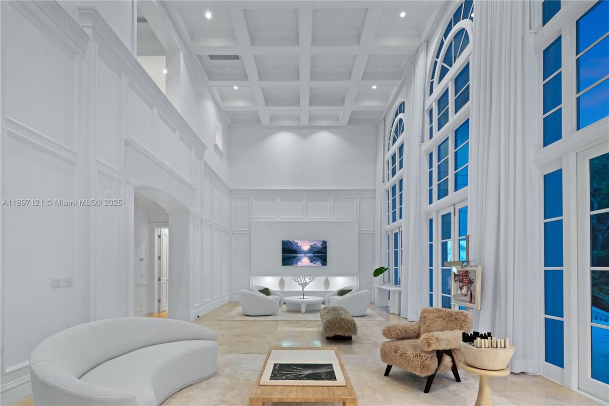 Interior, Living room, Recessed Lighting