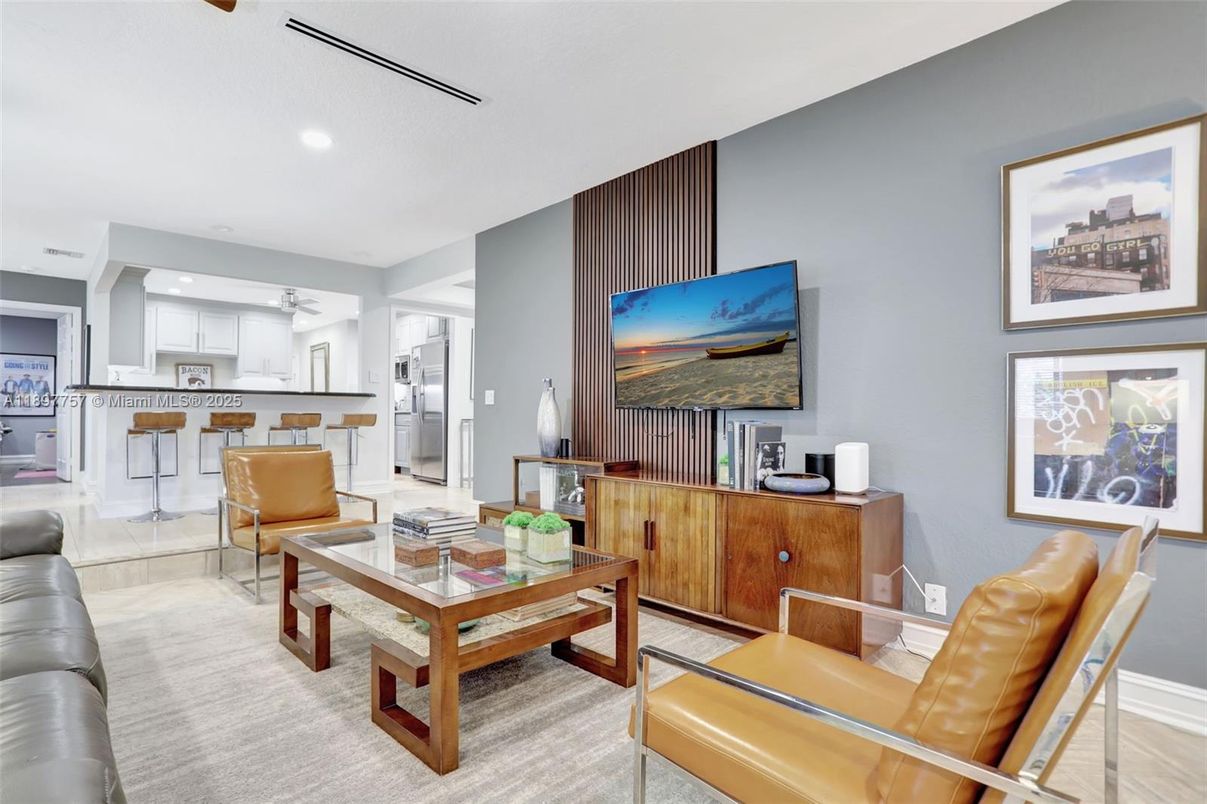 Interior, Kitchen, Living room, Recessed Lighting