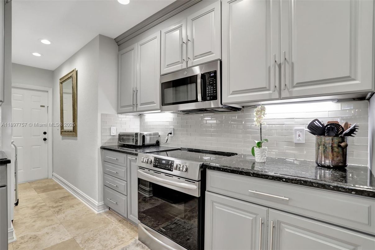 Interior, Kitchen, Recessed Lighting, Stainless Steel Appliances
