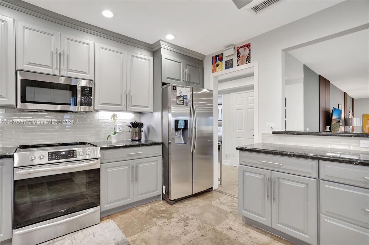 Interior, Kitchen, Recessed Lighting, Stainless Steel Appliances