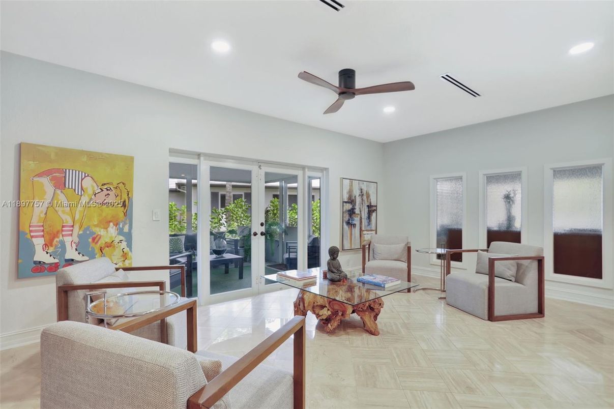 Interior, Living room, Recessed Lighting