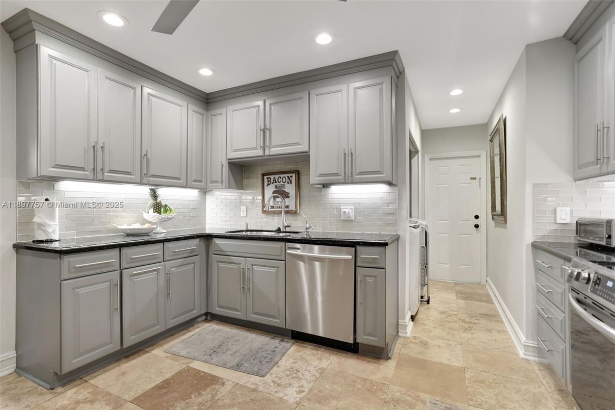Interior, Kitchen, Recessed Lighting, Stainless Steel Appliances