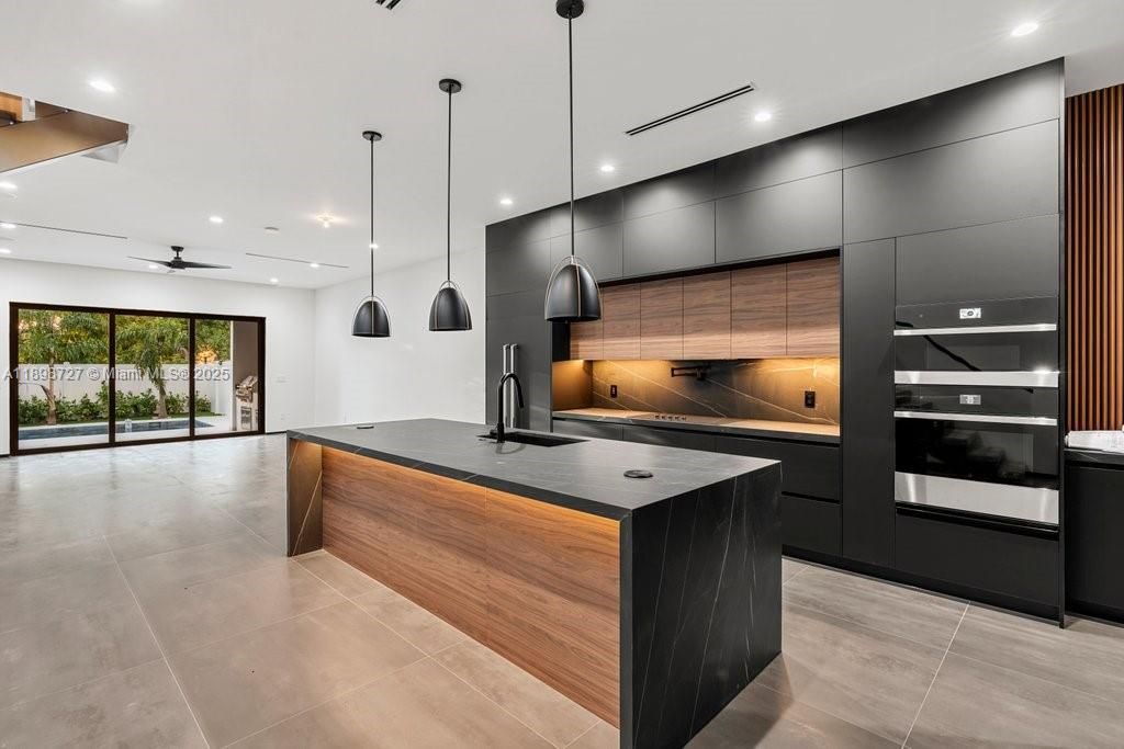 Interior, Kitchen, Pendant Lights, Recessed Lighting