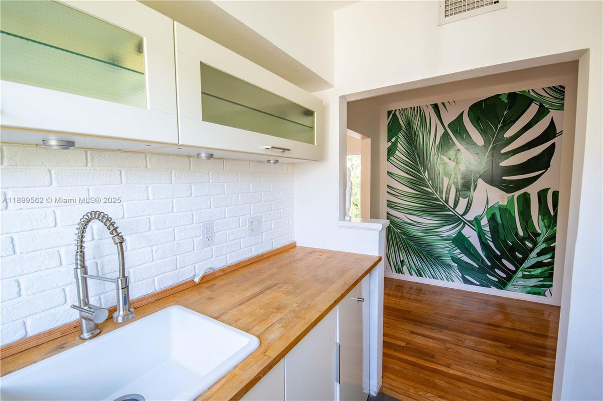 Interior, Stone Walls, Wood Texture Flooring