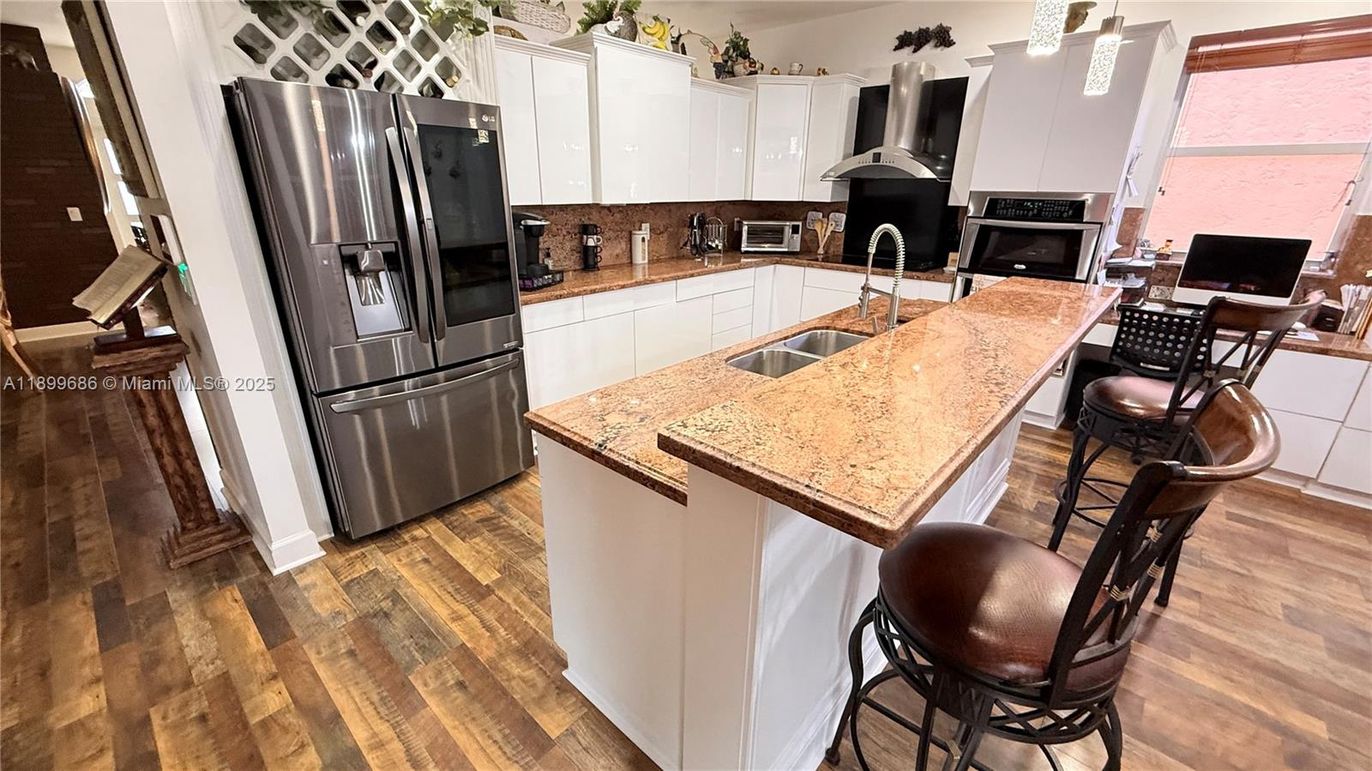 Interior, Kitchen, Wood Texture Flooring