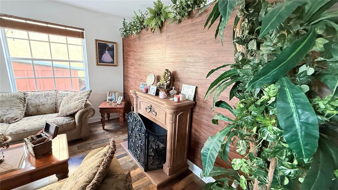 Fireplace, Interior, Wood Texture Flooring