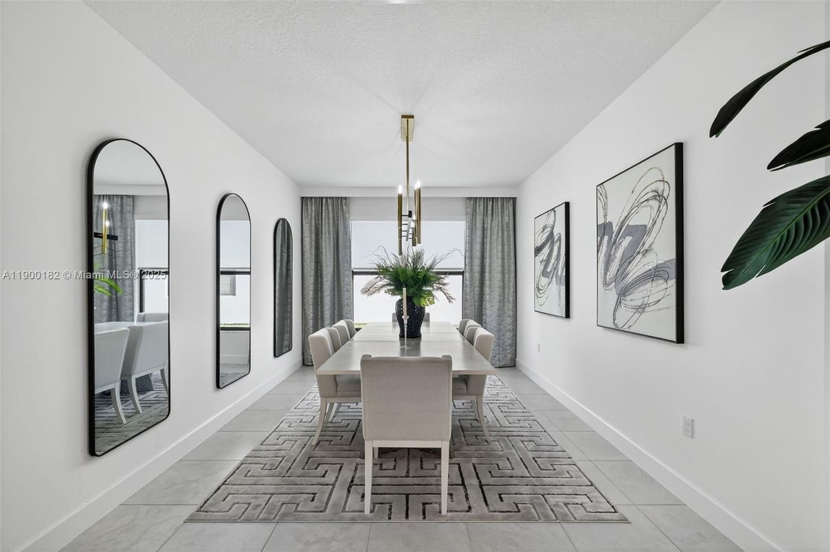 Dining room, Interior, Pendant Lights