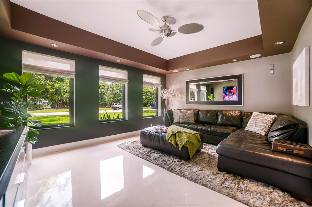 Interior, Living room, Recessed Lighting