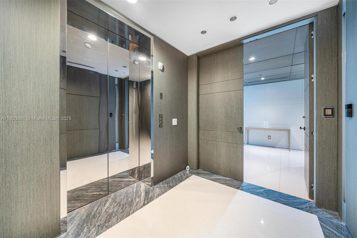 Elevator, Interior, Recessed Lighting