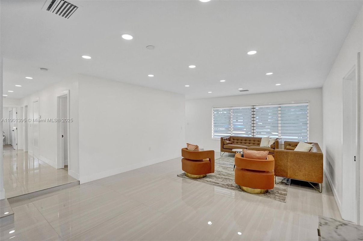 Interior, Living room, Recessed Lighting