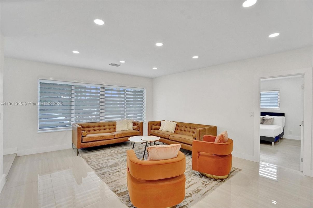 Interior, Living room, Recessed Lighting