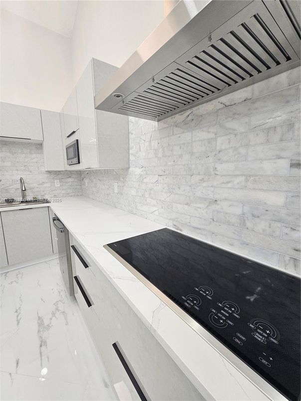 Interior, Kitchen, Marble, Marble Walls