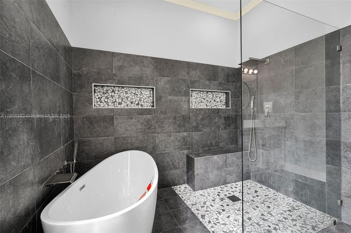 Bathroom, Free Standing Baths, Glass Shower, Interior