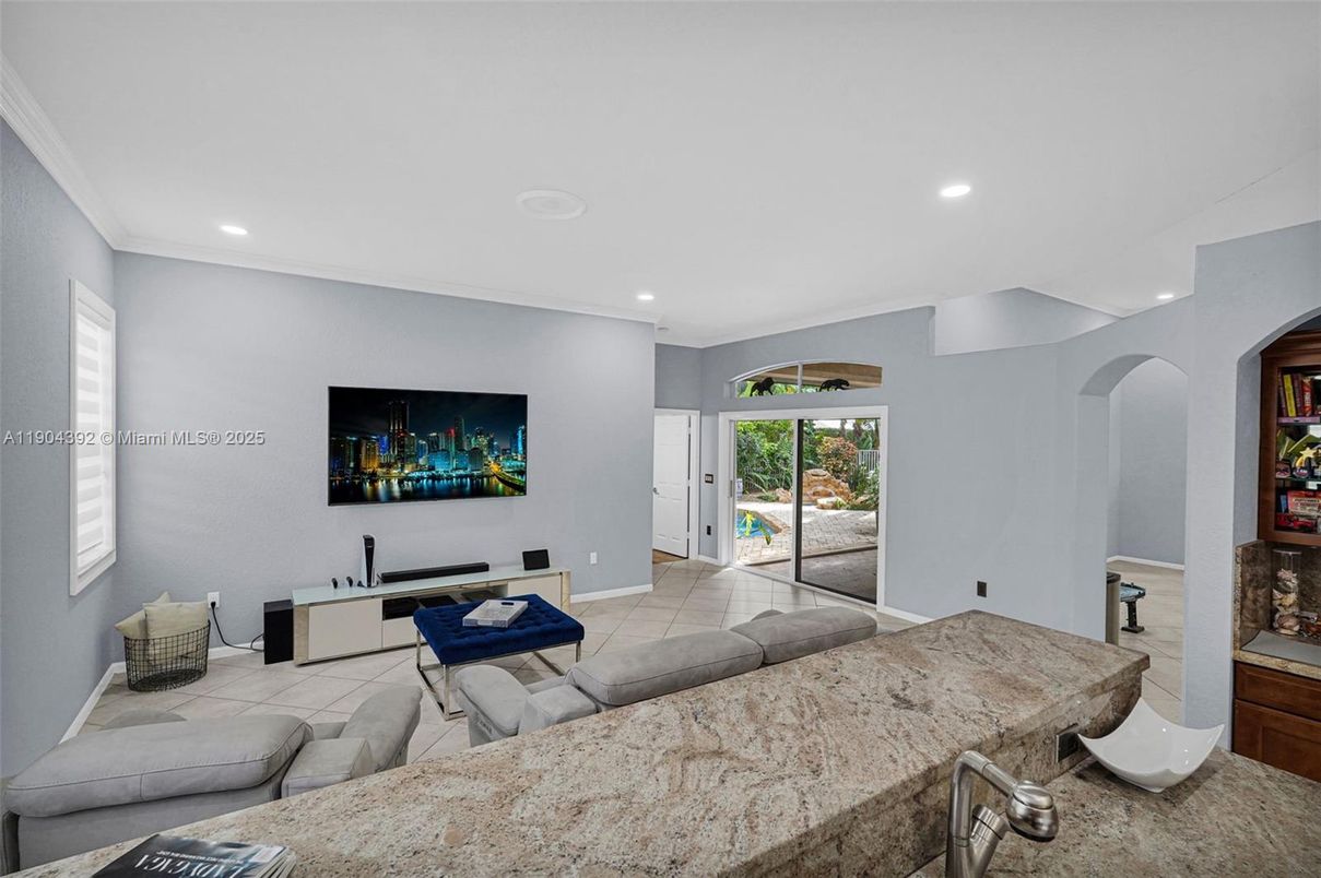 Interior, Living room, Recessed Lighting