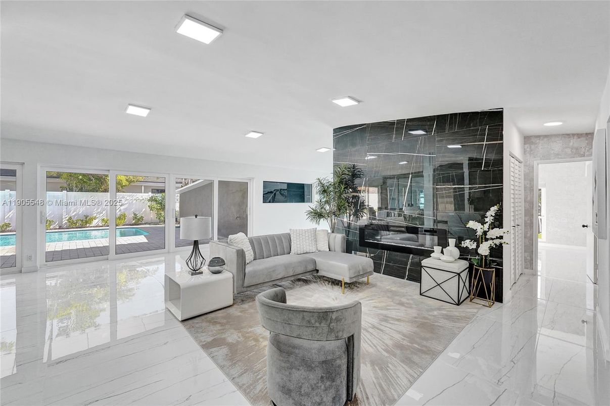 Interior, Living room, Marble, Marble Walls, Recessed Lighting