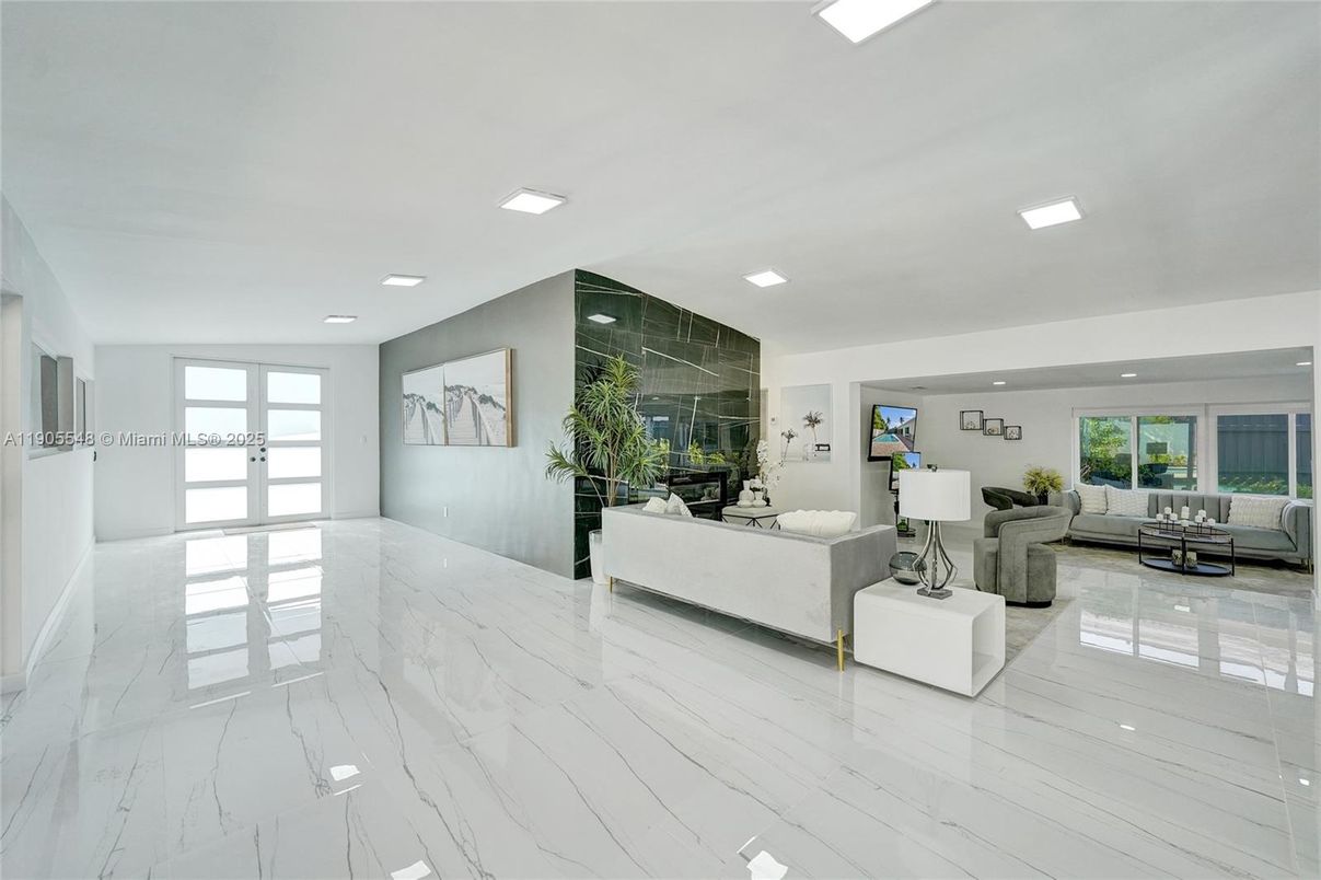 Interior, Living room, Marble, Recessed Lighting