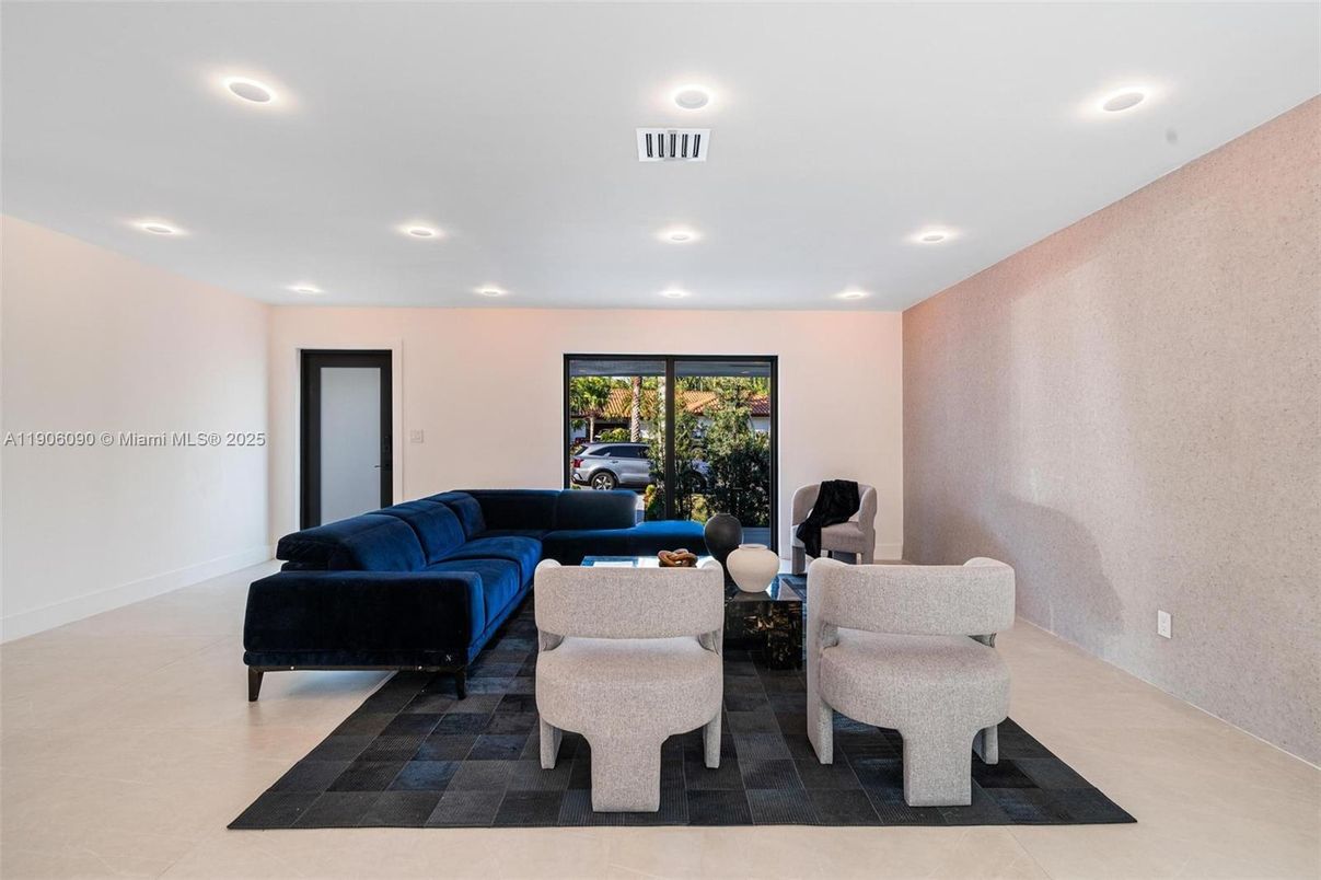 Interior, Living room, Recessed Lighting