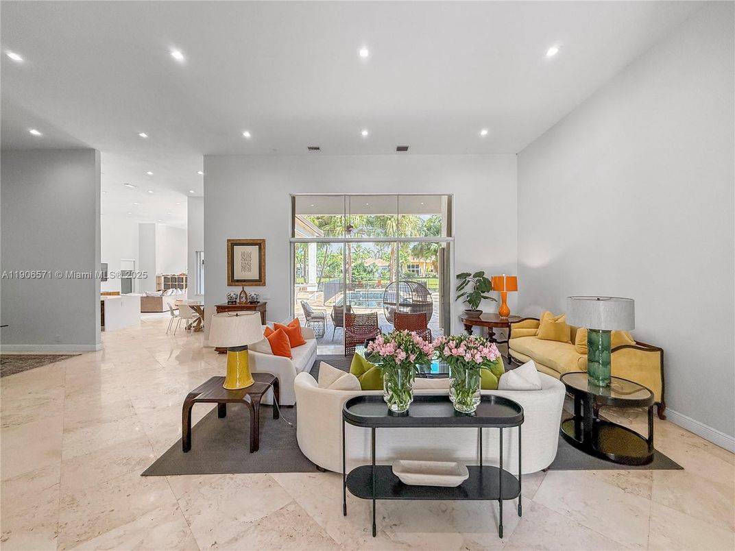 Interior, Living room, Recessed Lighting