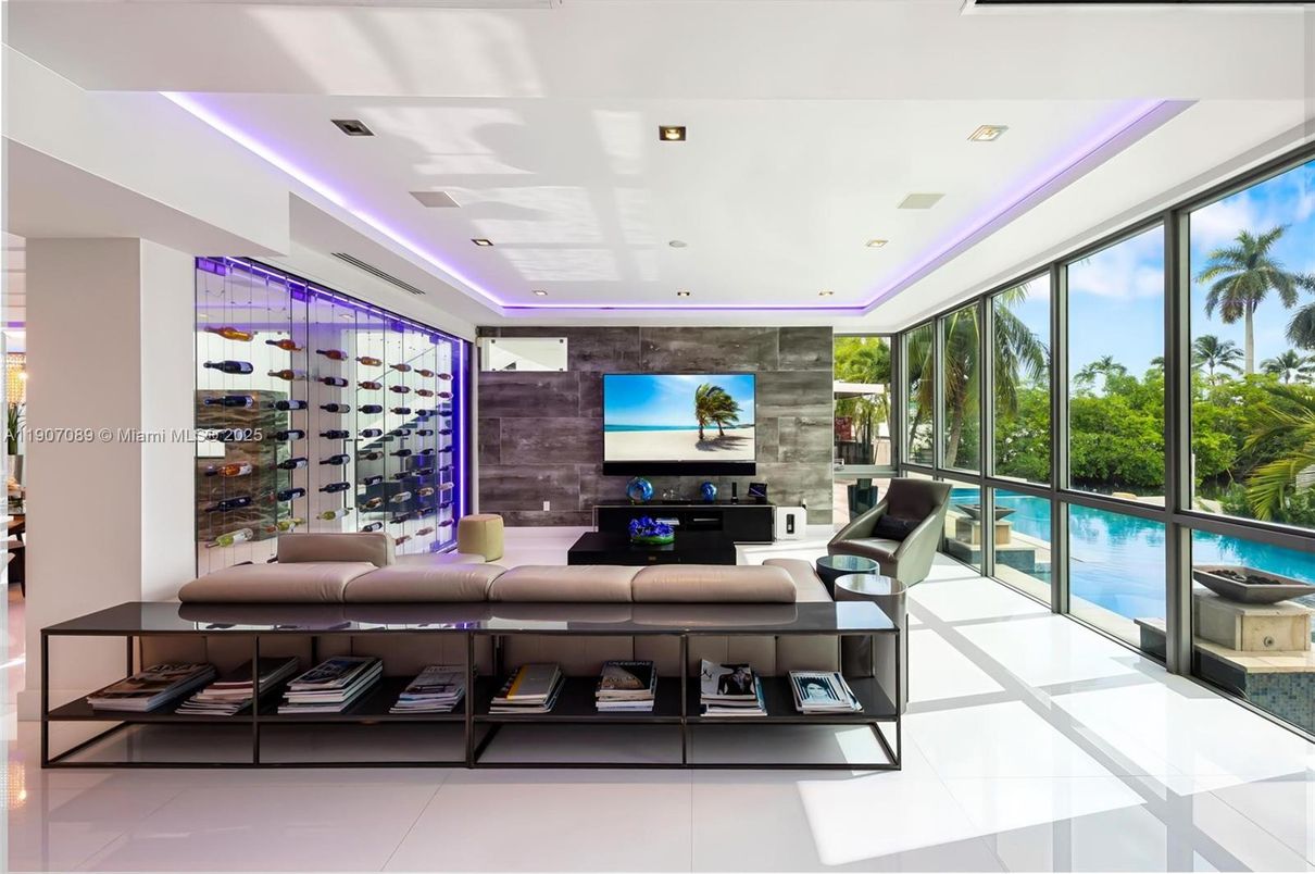 Interior, Living room, Recessed Lighting