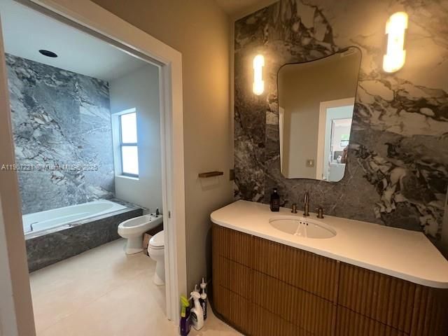 Bathroom, Interior, Marble Walls