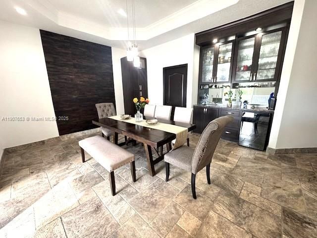 Dining room, Interior, Pendant Lights