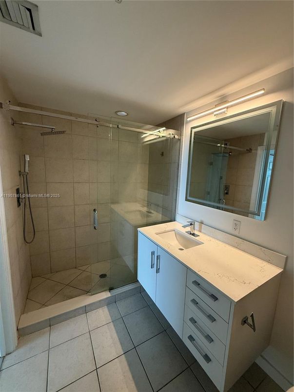 Bathroom, Dual Sink Vanities, Glass Shower, Interior