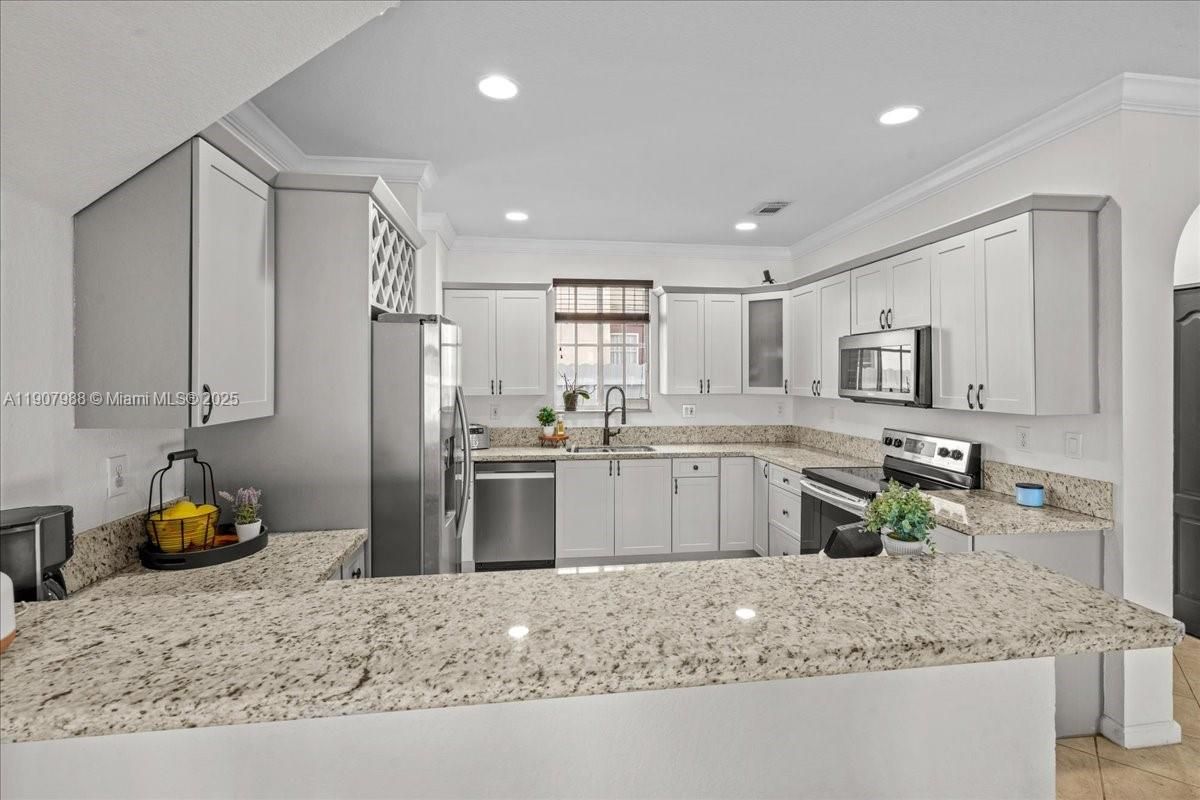 Interior, Kitchen, Recessed Lighting, Stainless Steel Appliances