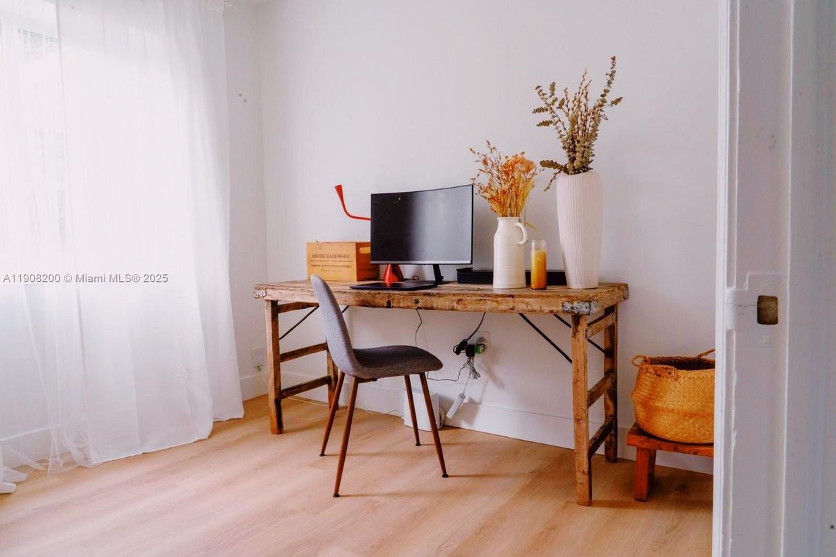 Home Office, Interior, Wood Texture Flooring