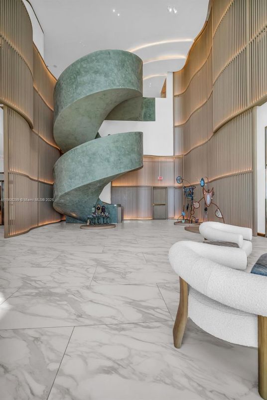 Interior, Marble, Recessed Lighting