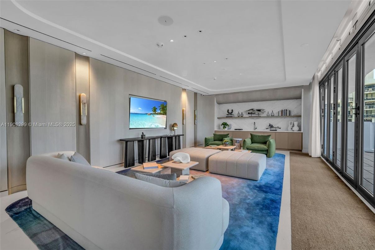 Interior, Living room, Recessed Lighting