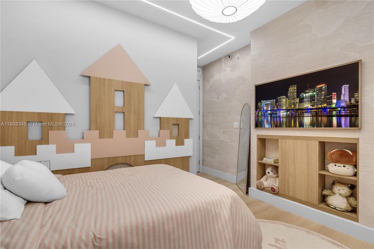 Bedroom, Interior, Wood Texture Flooring