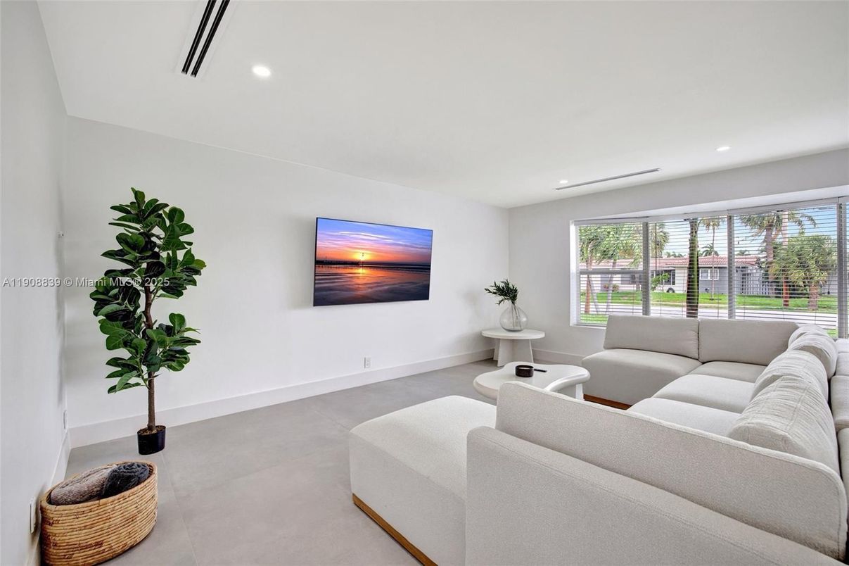 Interior, Living room, Recessed Lighting