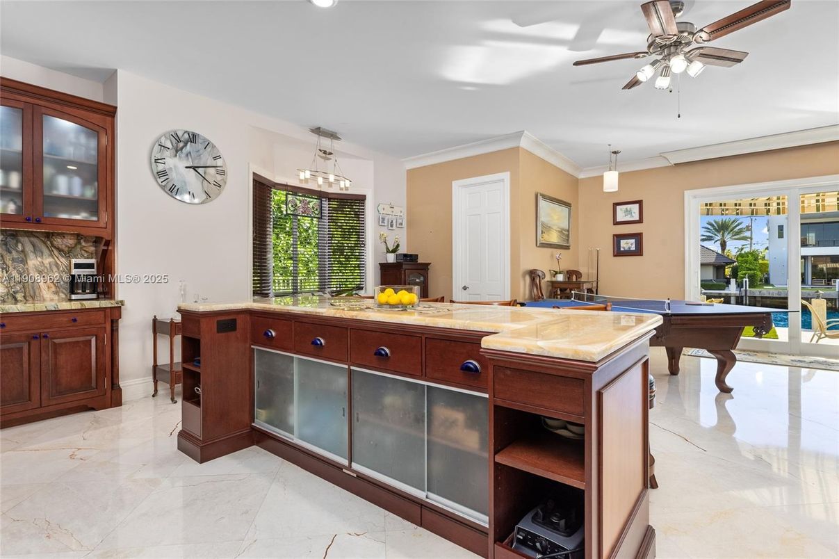 Billiard Table, Chandelier, Game Room, Interior, Pendant Lights, Recessed Lighting