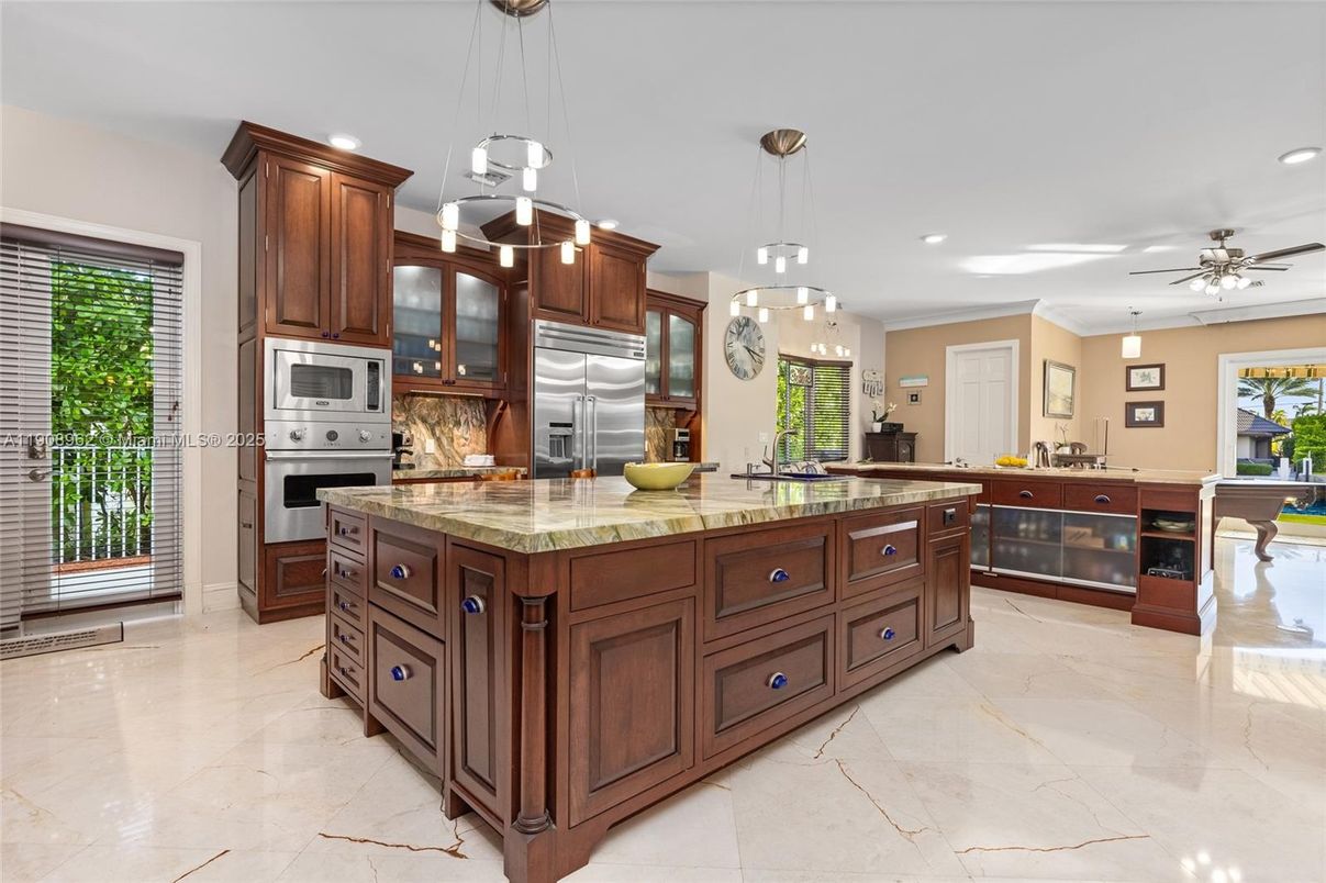 Interior, Kitchen, Pendant Lights, Recessed Lighting, Stainless Steel Appliances