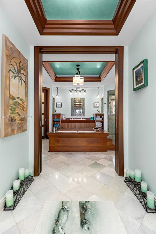 Fireplace, Interior, Pendant Lights