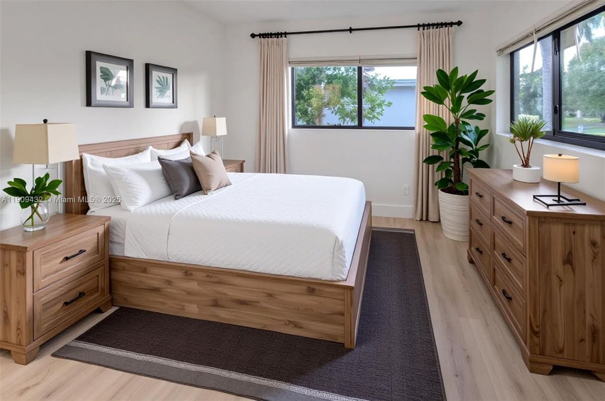 Bedroom, Interior, Wood Texture Flooring