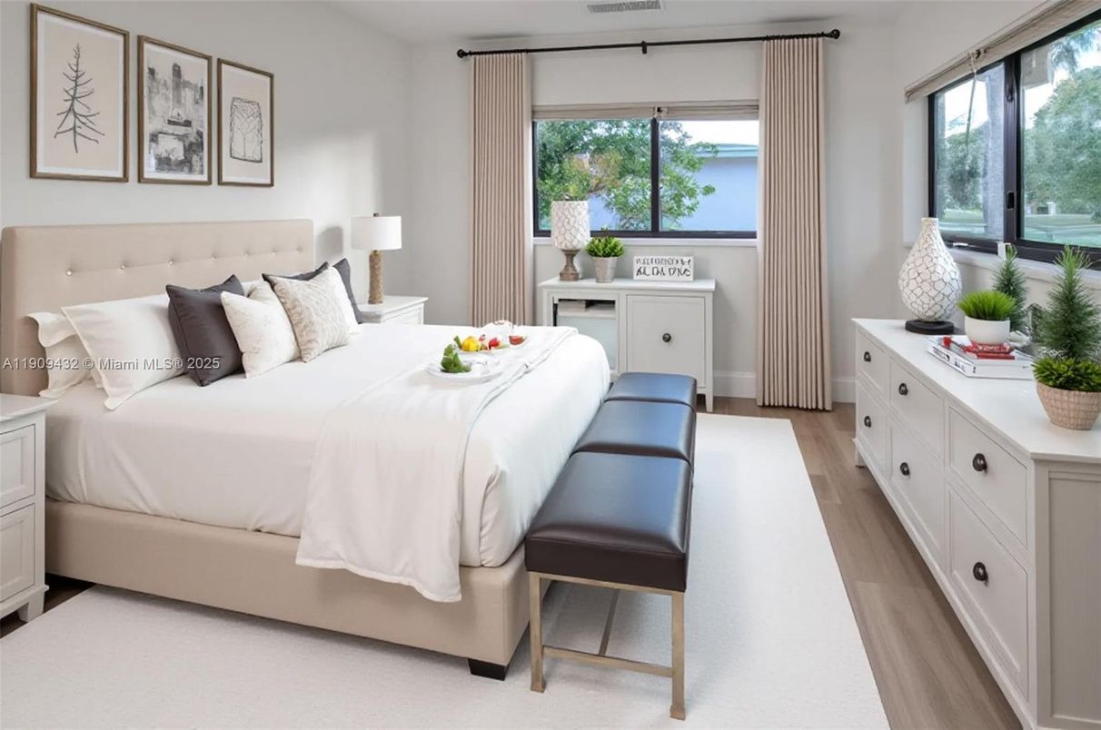 Bedroom, Interior, Wood Texture Flooring