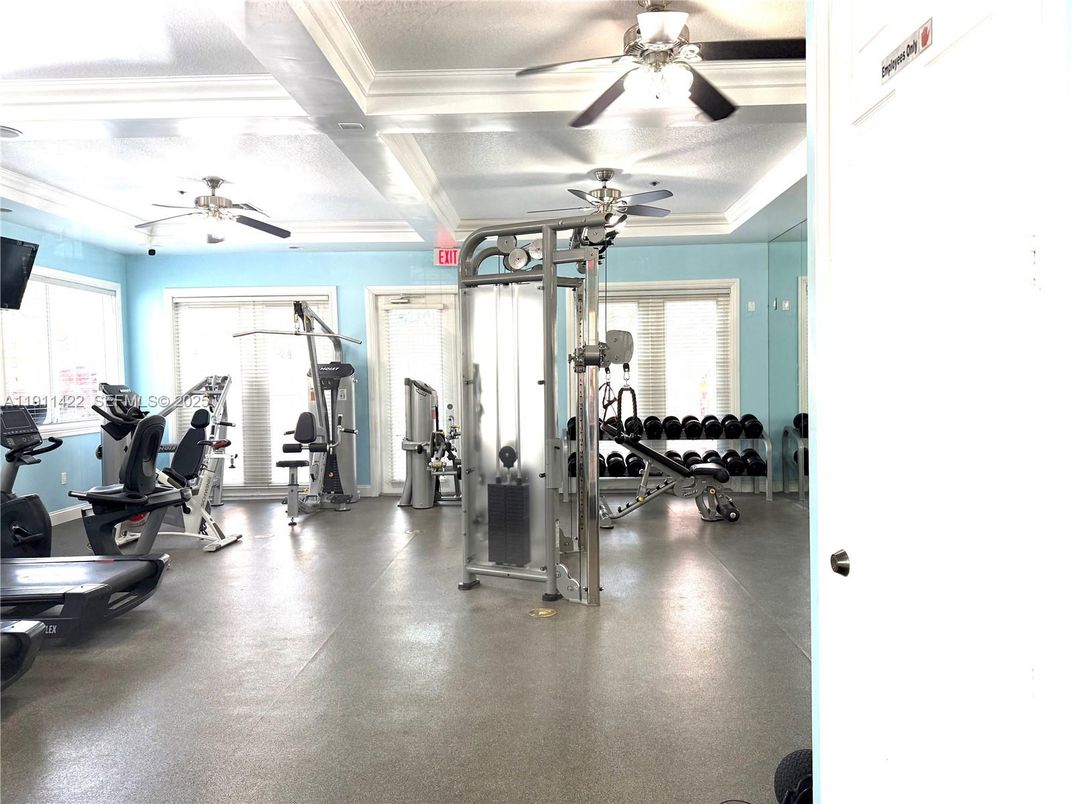 Fitness Equipment, Gym, Interior