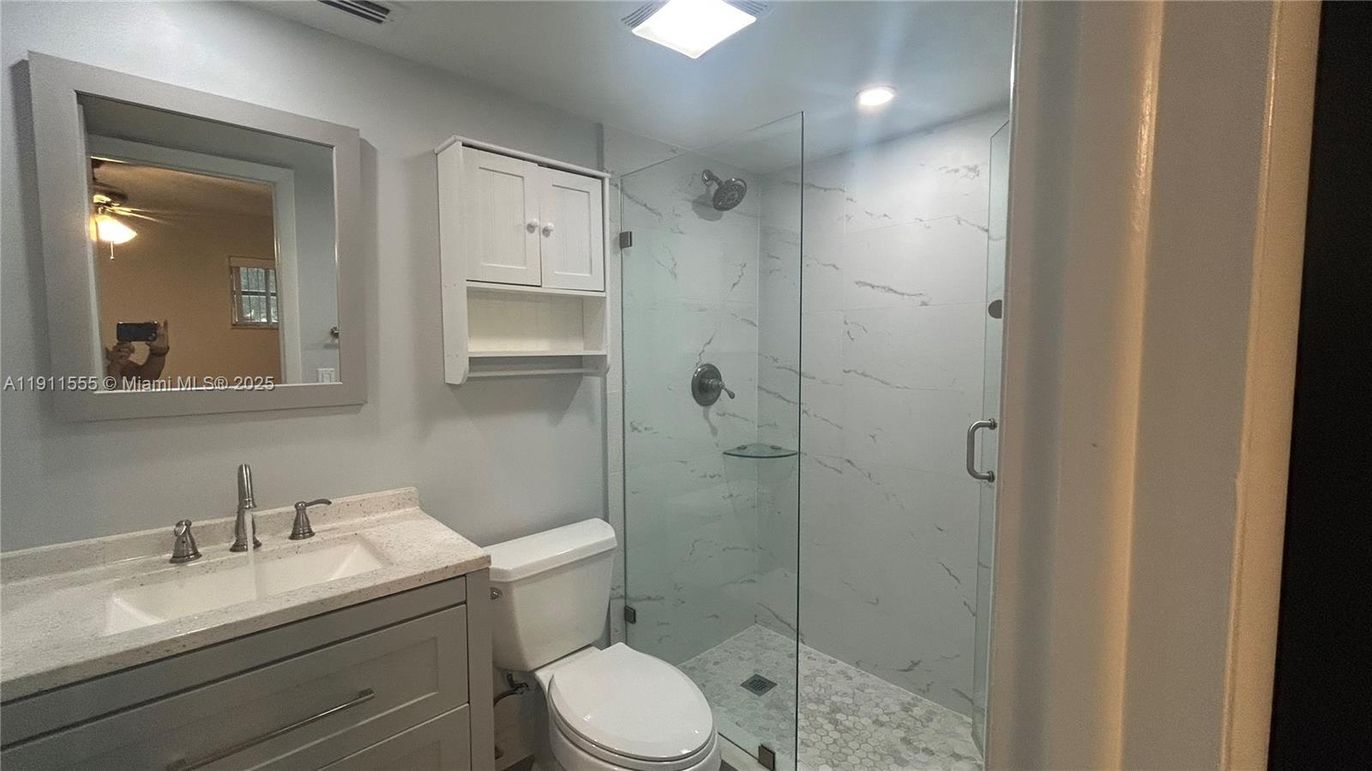 Bathroom, Glass Shower, Interior, Marble Walls, Recessed Lighting