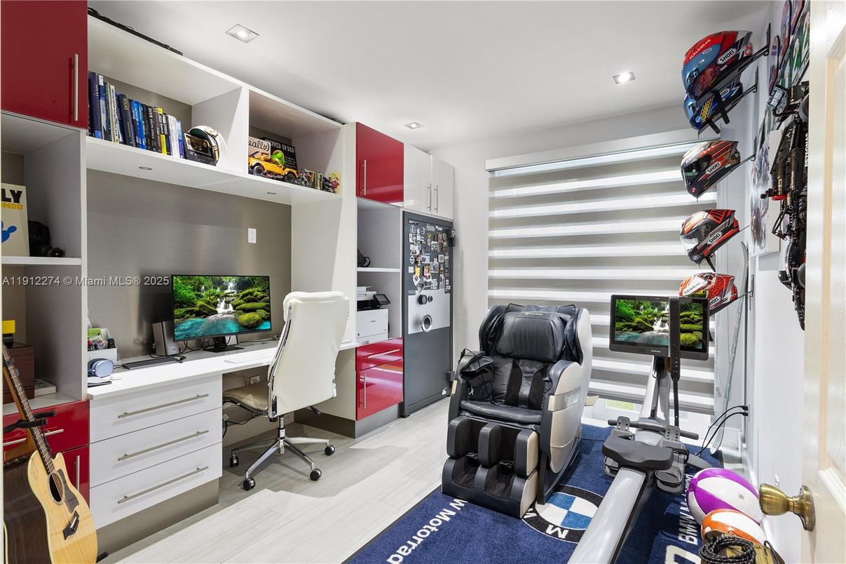 Home Office, Interior, Recessed Lighting