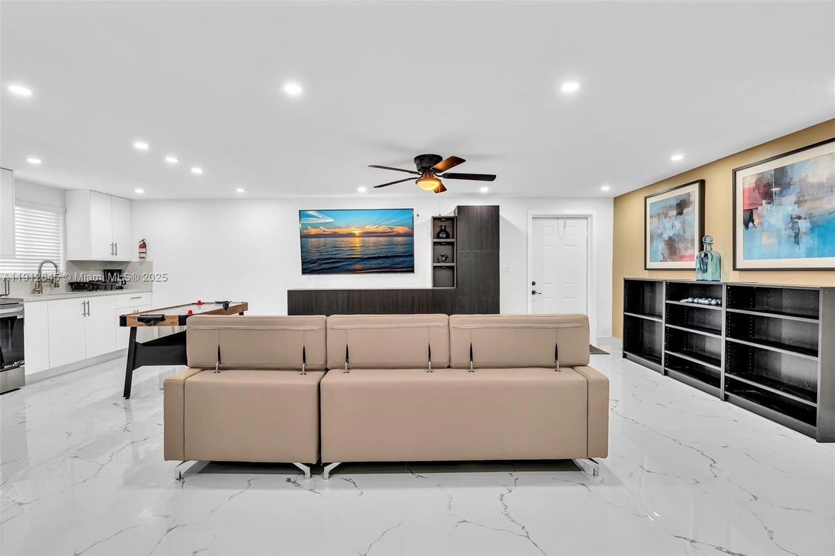 Interior, Living room, Marble, Recessed Lighting