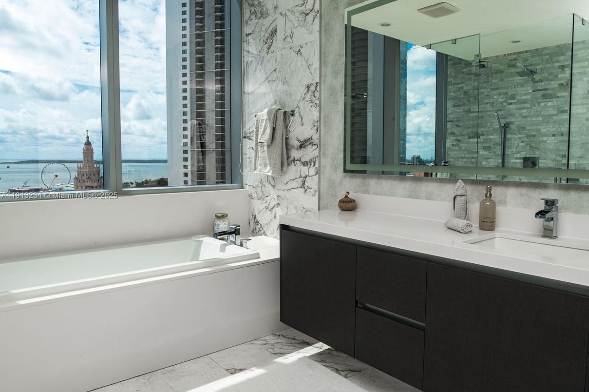 Bathroom, Glass Shower, Interior, Marble, Marble Walls, Water